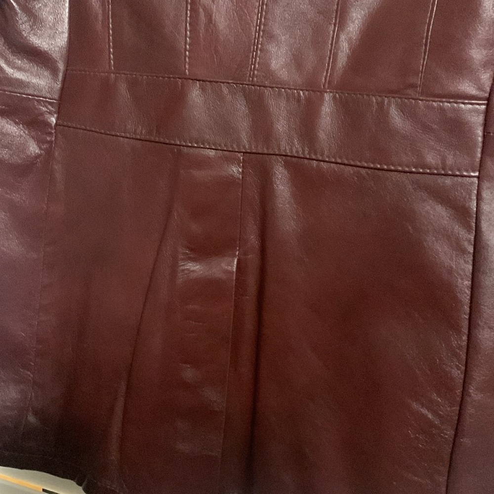 Vintage Reed Sportswear Burgundy Leathet Jacket EXCELLENT CONDITION - Picture 12 of 12